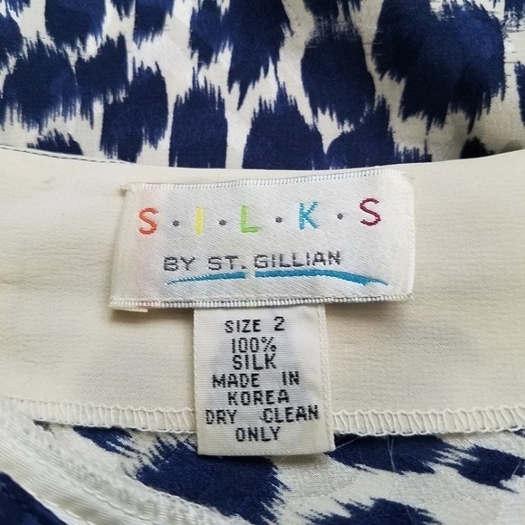 Vintage Silks by ST Gillian Pleated Dress Size 2 - Picture 10 of 10